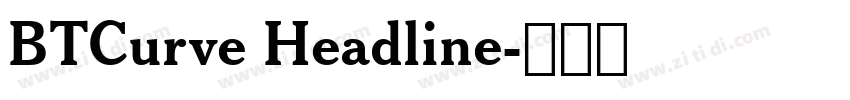 BTCurve Headline字体转换